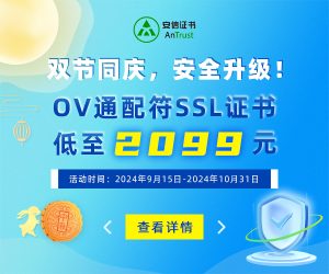 OV通配符SSL证书低至2099元